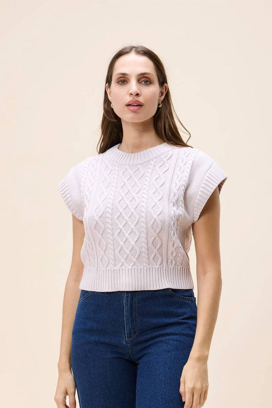 NEW CLEOBELLA gigi sweater in orchid ice